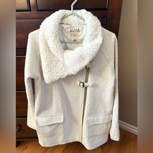 Billabong Women's White Teddy Jacket